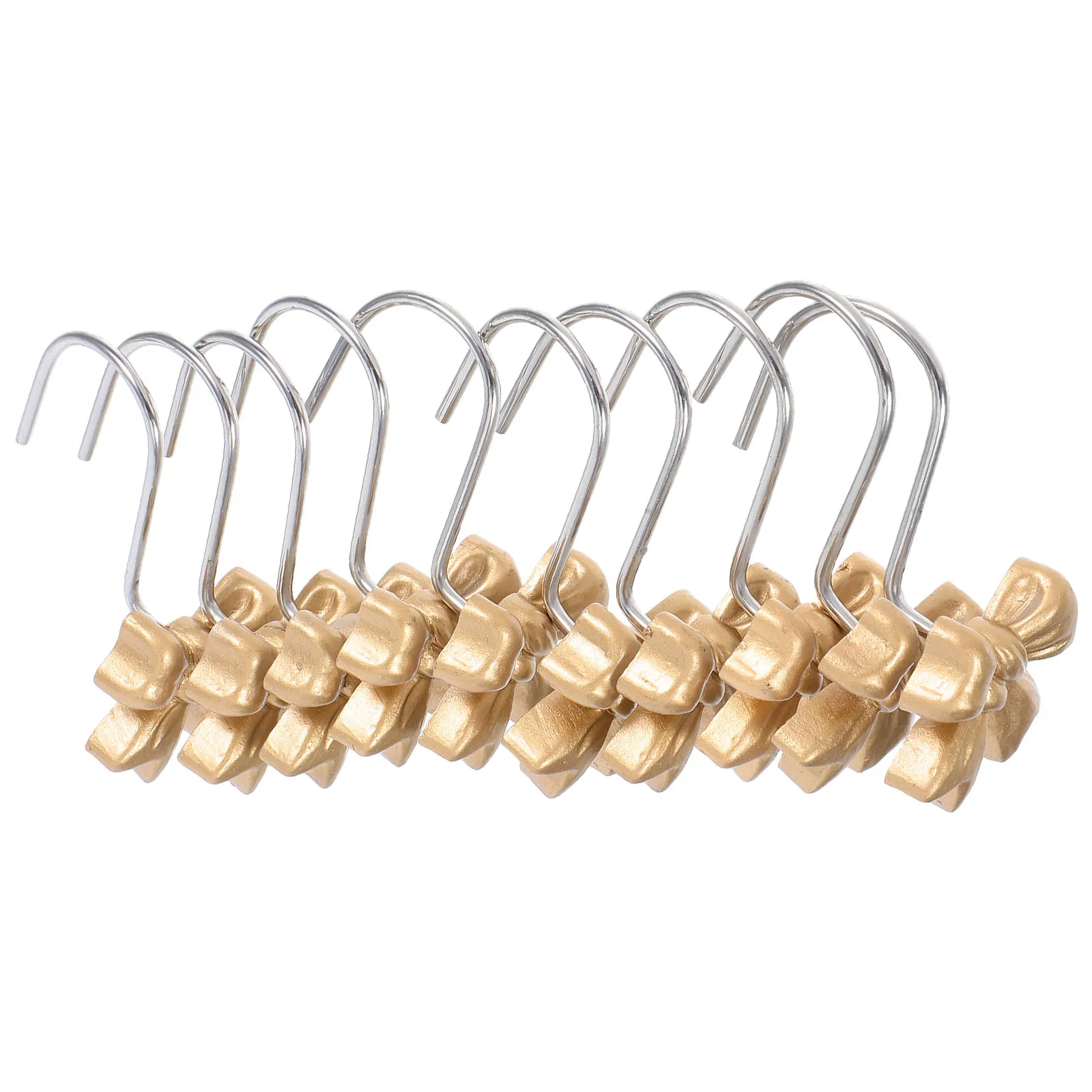 

10 Pcs Ring Shower Curtain Hook Bathroom Hangers Bow Tie Rings Hooks