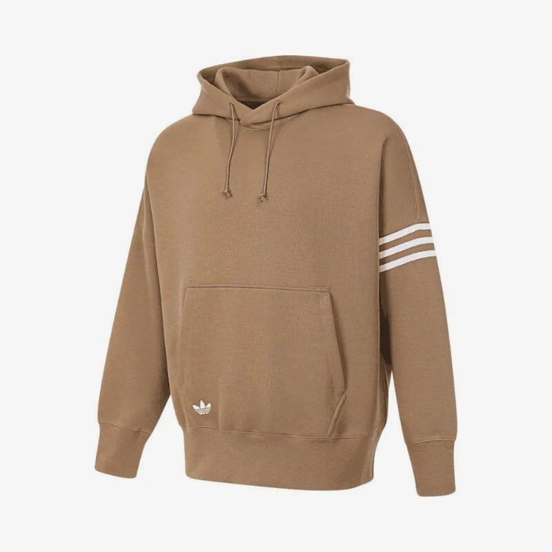 Adidas genuine clover men's outdoor sports loose fitting pullover sweatshirt JC9938