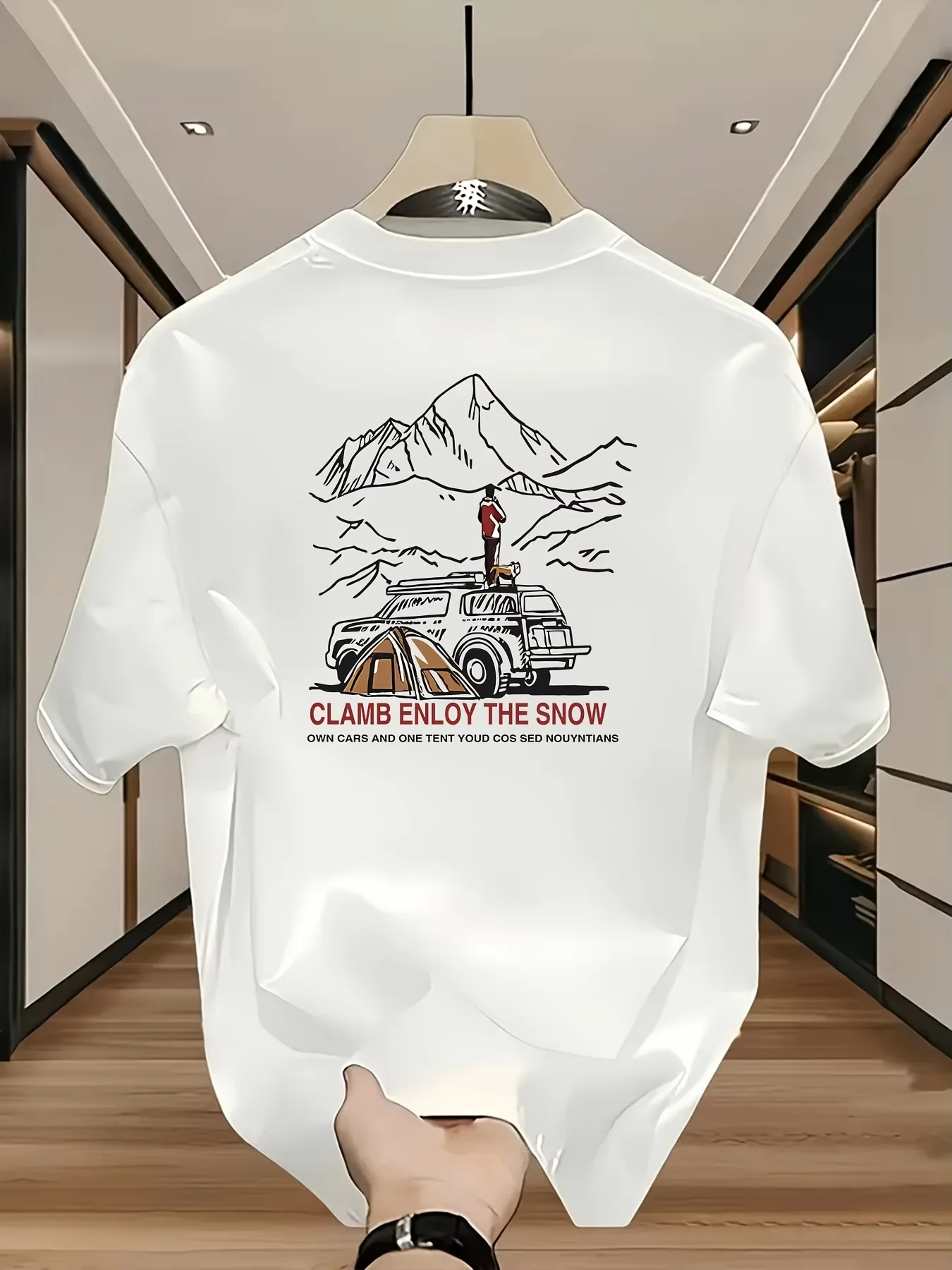 Summer Cotton Men's T Shirt Soft Breathable Fabric Fashionable Train Pattern Comfortable Fit Suitable Daily Home Wear