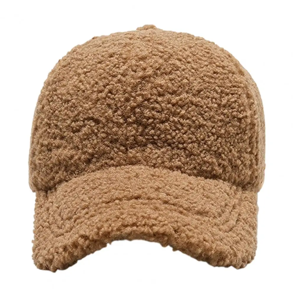 Adjustable Winter Hat Winter Warm Fleece Baseball Cap for Women Adjustable Curved Brim Hat Cozy Outdoor Sports for Girlfriend