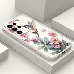 Pink Azaleas Phone Case For Samsung Galaxy S25 S24 S23 S22 S21 S20 S10 S10E Ultra Plus FE Note 20 Ultra 10 Plus Cover