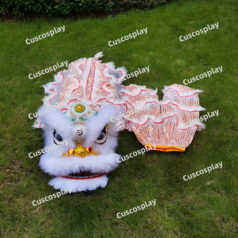 

Chinese Lion Dance Wool Lion Including Pants Mascot Costume for Children Family Props Outfit Dress Party Carnival Festivall