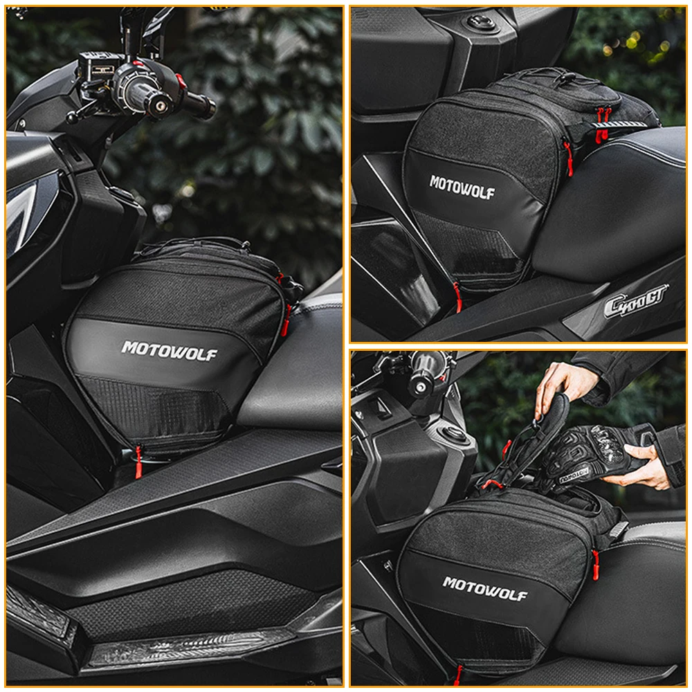 Scooter Tunnel Fuel Tank Bag 15L Tool Travel Luggage Storage Bag for Yamaha NMAX 125 155 160 TMAX 500 560 XMAX 125 250 300 400 image 6
