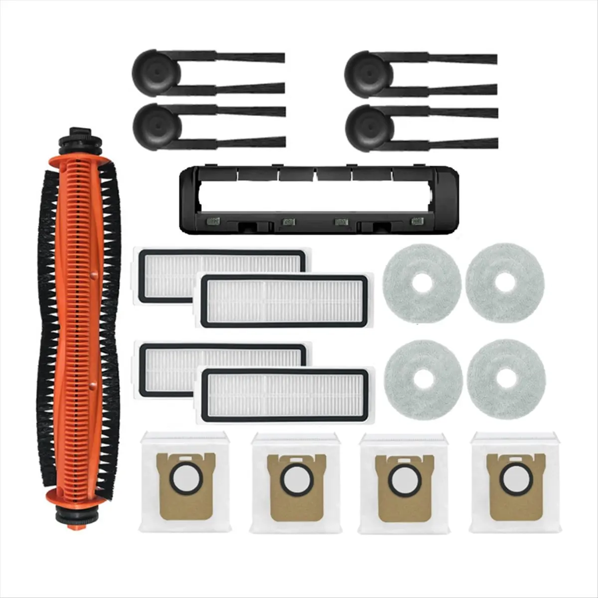 

N18R 18PCS for M40S / OV31CN Vacuum Cleaner Accessories Main Roller Side Brush Hepa Filter Mop Cloth Dust Bags
