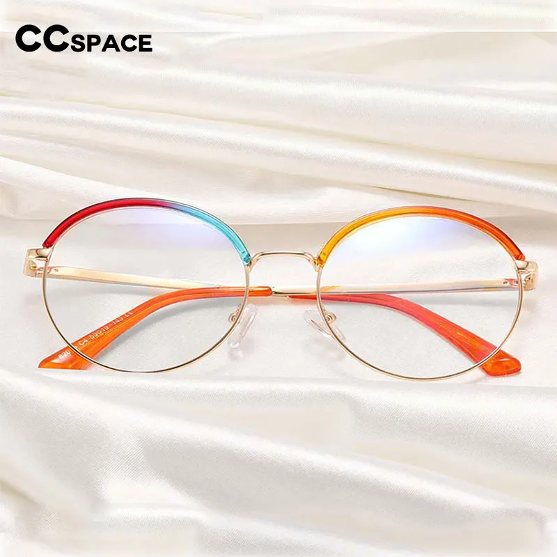 55236 Najnowsza okrągła ramka vintage Eeygalsses Damskie oprawki do okularów Metalowe oprawki do okularów Przezroczyste soczewki Eyeware — zdjęcie 4