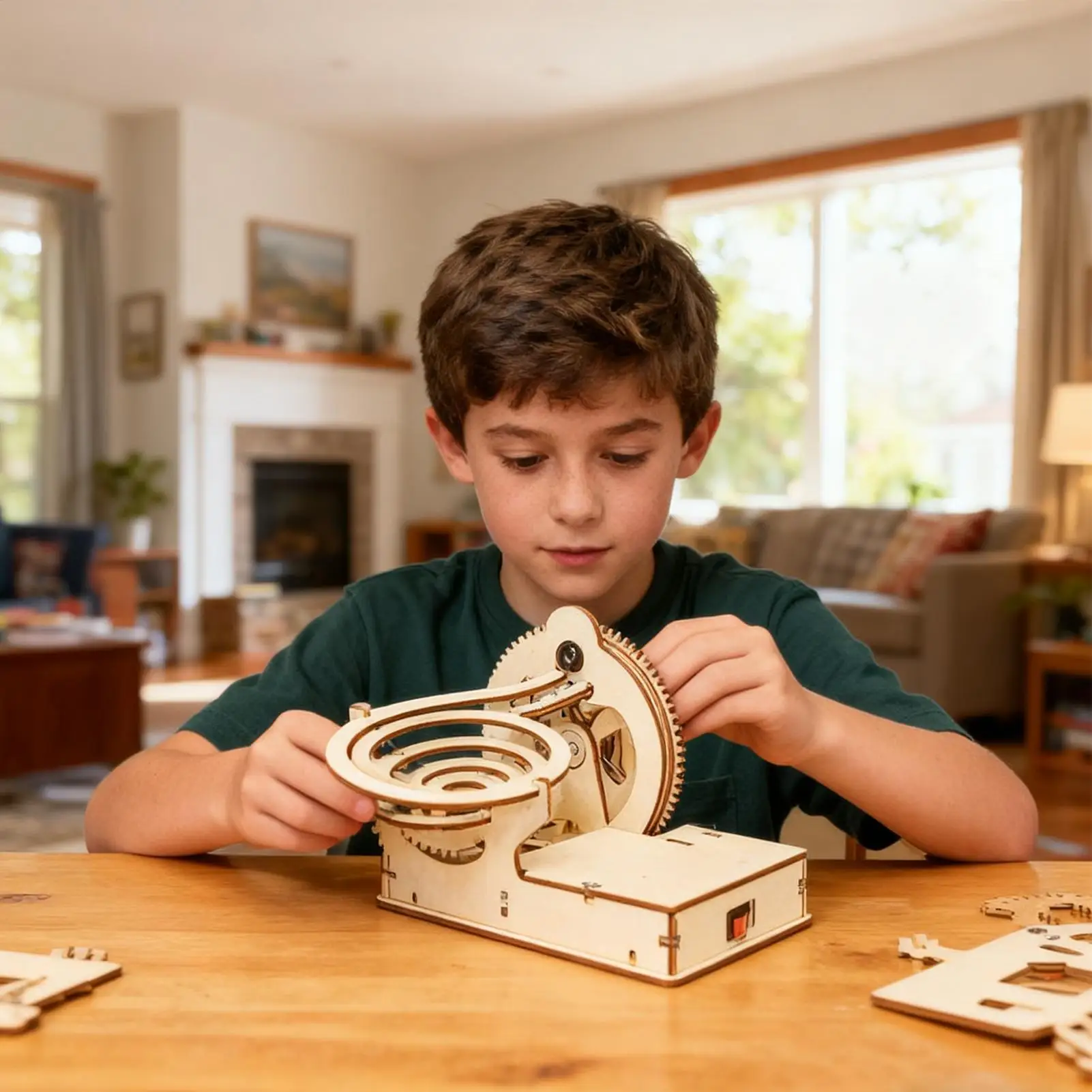 ปริศนาเครื่องกลสำหรับผู้ใหญ่ ของเล่นวิทยาศาสตร์ไม้แบบกลไก ของเล่นรางเฟือง สำหรับเด็กชายและเด็กหญิง กิจกรรมที่บ้าน ศูนย์กิจกรรม โรงเรียน การเดินทาง