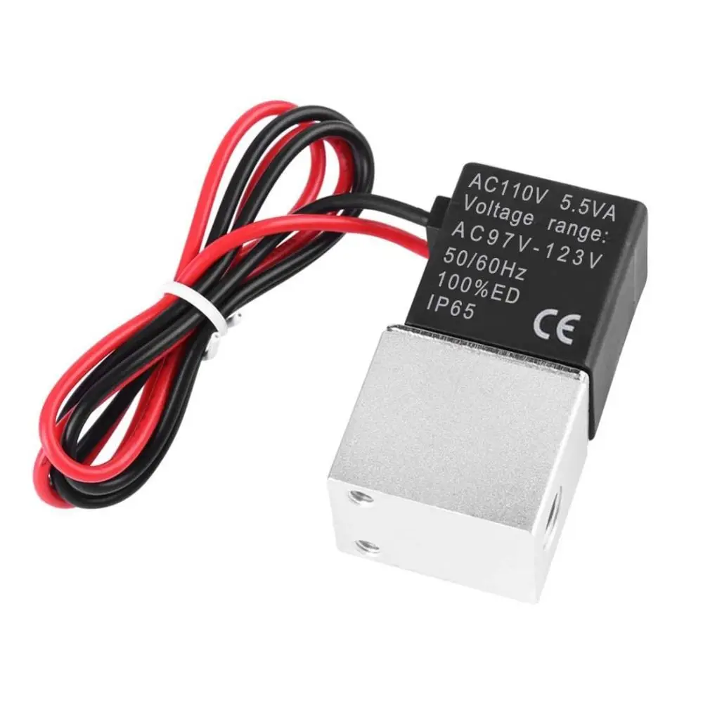 2 Way Electric Solenoid Valve Stainless Steel Pneumatic Control Air Solenoid Valve High Flow Durable Air Valve Air Systems