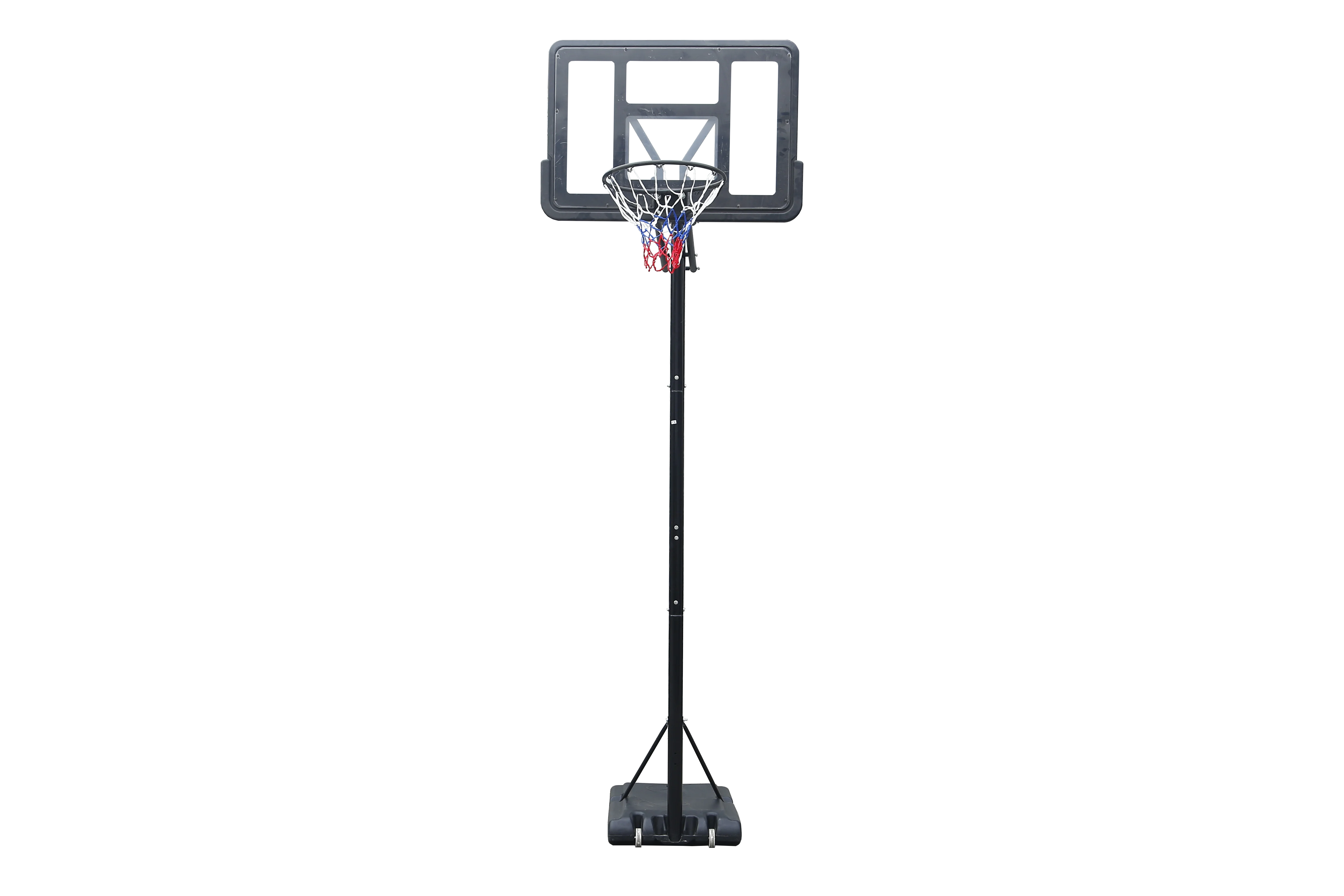 YTYIN حامل كرة سلة بلاستيكي محمول قابل للتعديل مع لوحة خلفية