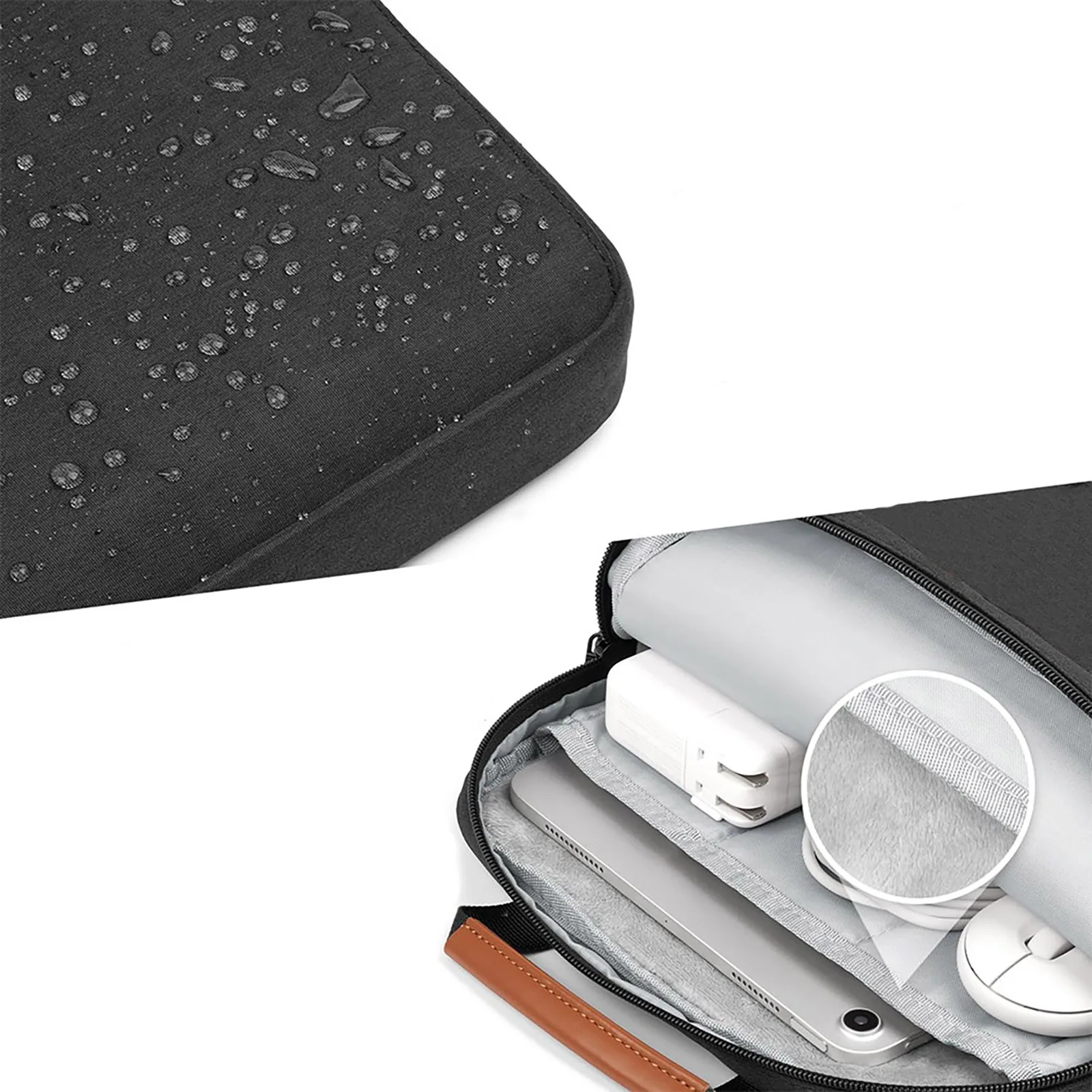 Waterproof Tablet Sleeve 9-11 Inch Bag with Shoulder Strap Handle Shockproof Case for iPad Pro 11 Galaxy Tab S9 Remarkable 2 view 3