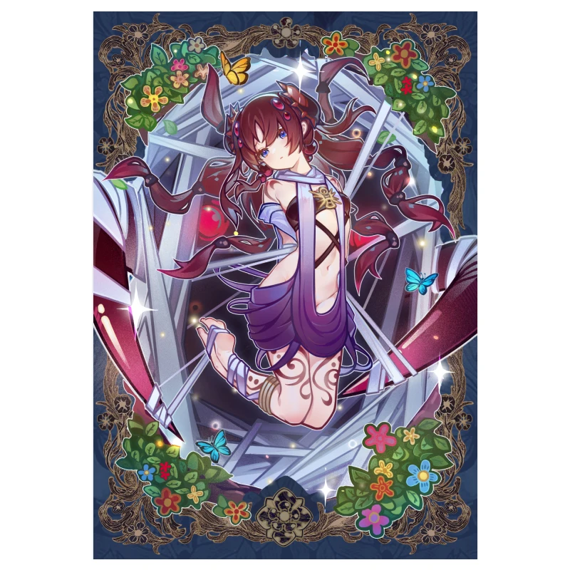 60個-セット-63x90mm-diy-遊戯王-traptrix-atypus-カードスリーブ-カラーフラッシュ-ygo-traptrix-atypus-カード保護カバー-ギフトおもちゃ