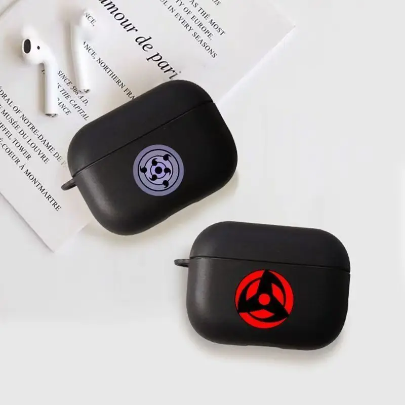 Cartoon Naruto Eyes Earphone Phone Case for Apple AirPods 1 2 3 Pro 4 Pro2 2nd Pro3 sports car Bluetooth headset headphone Cover