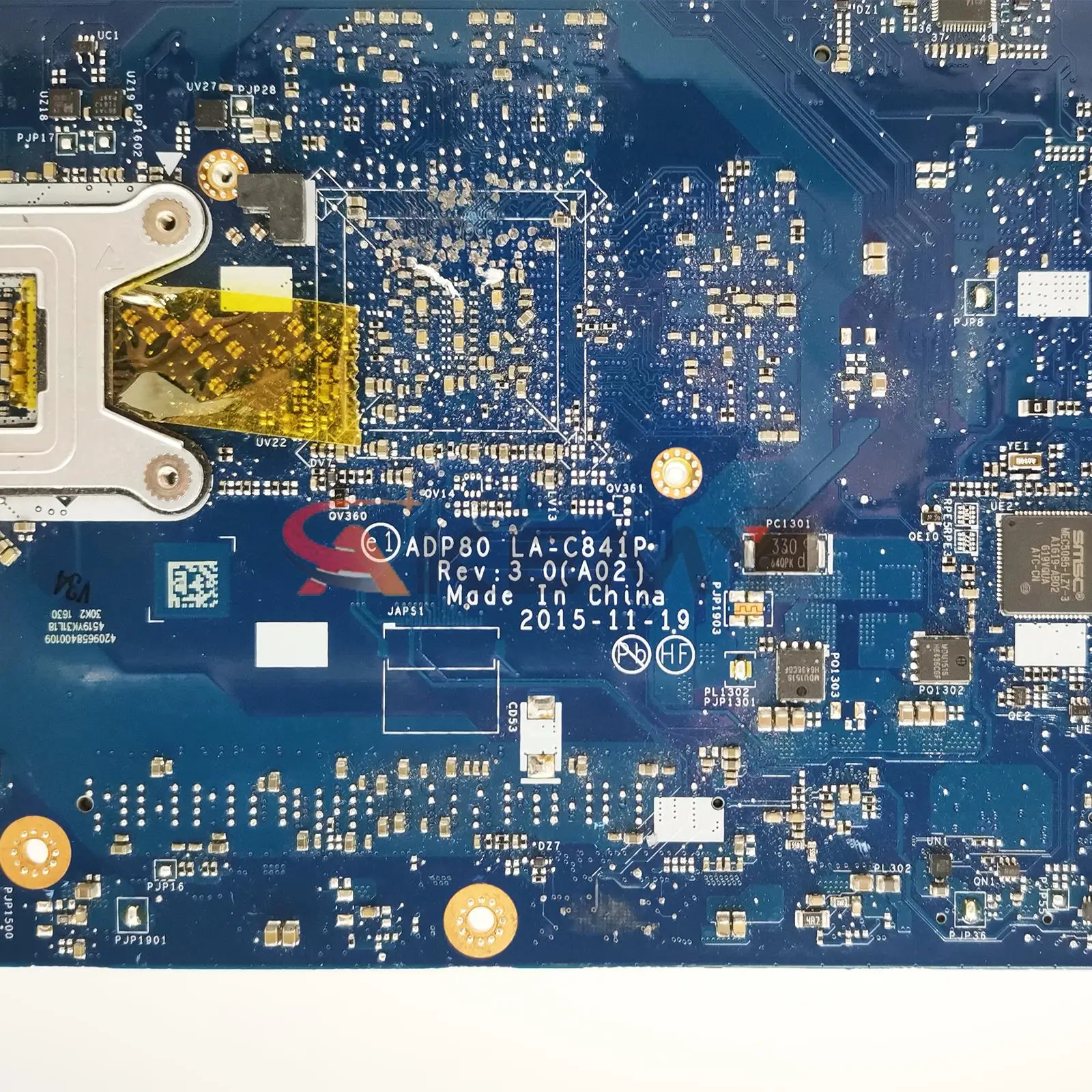 Para dell precisão 15 3510 placa-mãe do portátil LA-C841P CN-03MCRF 0hx41 3mcrf com E3-1505M i5 i7-6th gen v2g testado ok