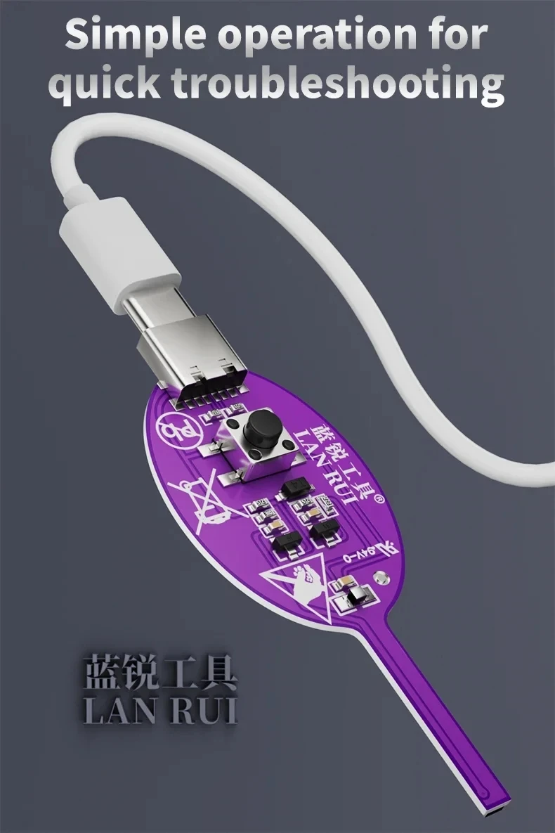 Lanrui K7S Fengming Rilevatore di Induttanza Tester Scheda Madre Bobina Tester Rivelatore Induttore Per Strumento di Riparazione Del Telefono