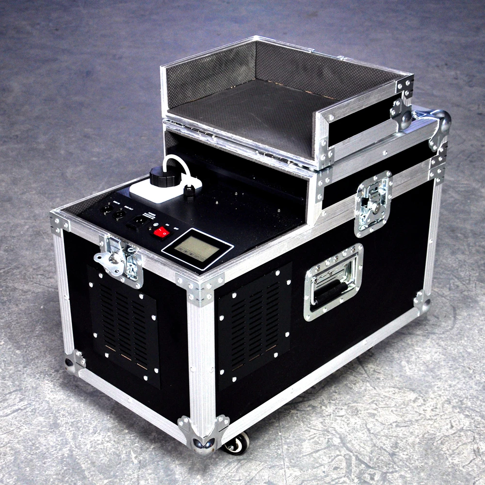 Flug Fall 3000W 4000W 5000W Wasser Dunst Maschine DMX512 Manuelle Fernbedienung Roadcase Rauch Maschine Niedrigen boden Wasser Nebel