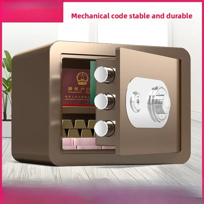 Caja Fuerte Mecánica Duradera para el Hogar, Mini Caja Fuerte de Pared con Cerradura de Combinación Mecánica, Caja de Seguridad Antirrobo para Oficina de 30 cm