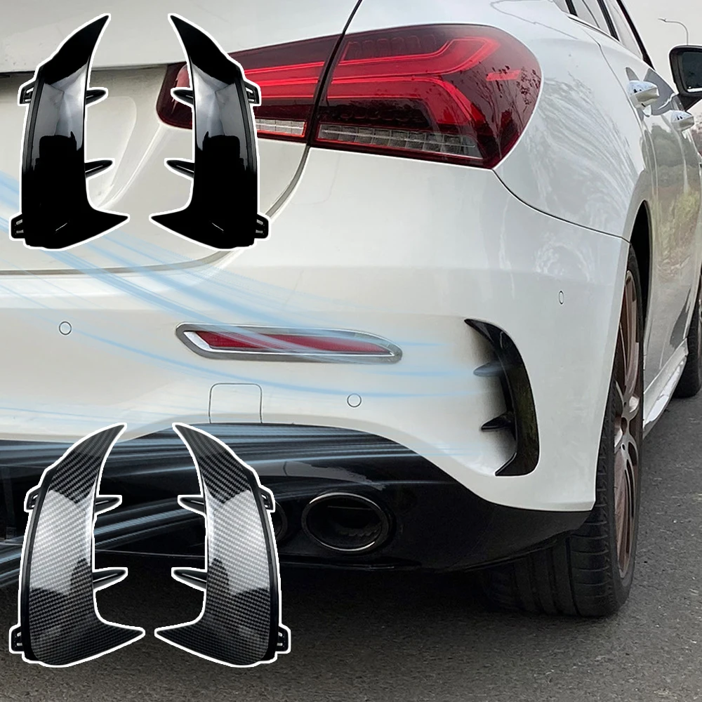 

2pcs Car Fender Decoration Stickers Rear Bumper Spoiler for Mercedes Benz A Class W177 A180 A200 A220 AMG Hatchback 2018-2023
