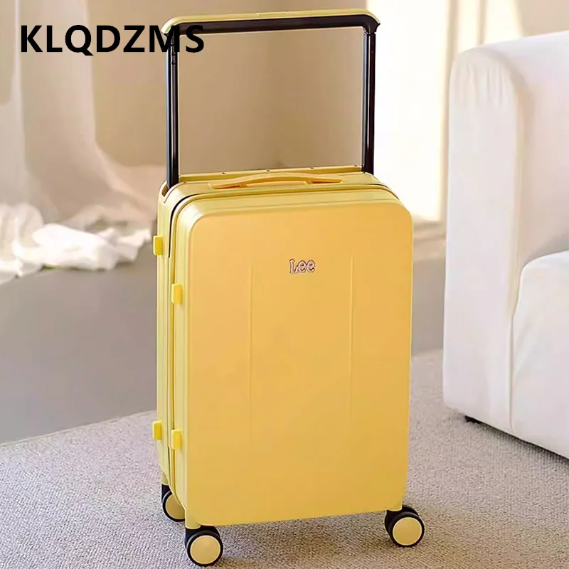 

KLQDZMS Rolling Suitcase Multifunctional Boarding Case USB Charging Trolley Case 20 Inches Password Box 22"24"26" Cabin Luggage