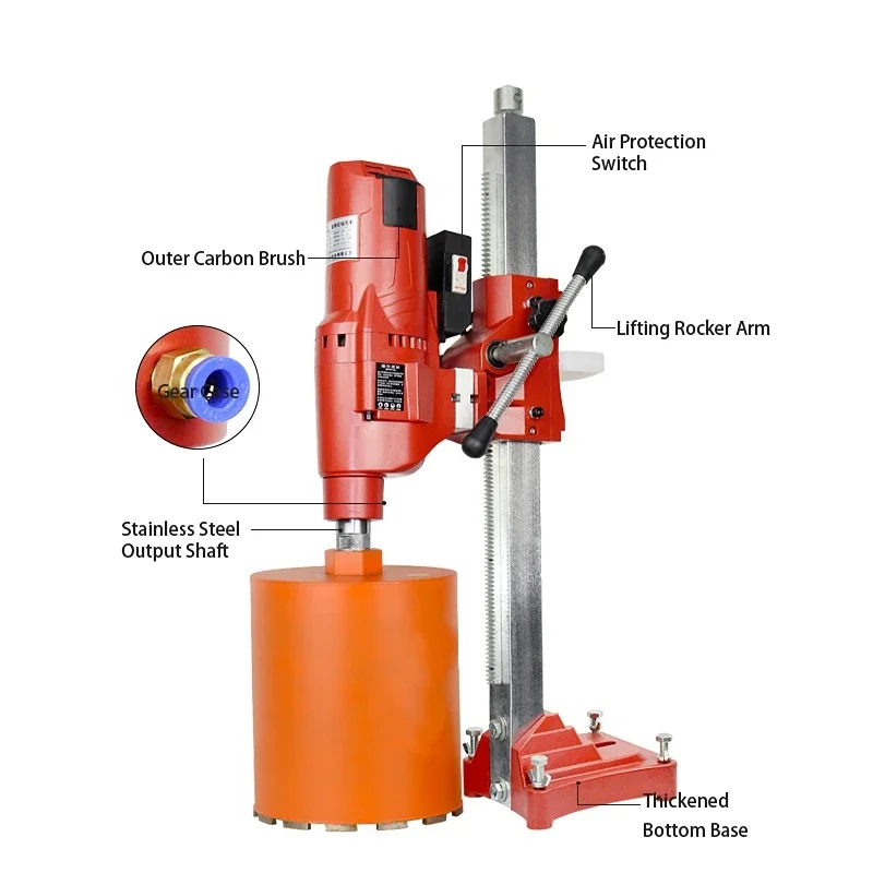 Best Factory Price Two Speed 235mm Electric Concrete Core Bore Hole Cutting Diamond Drill Core Machine