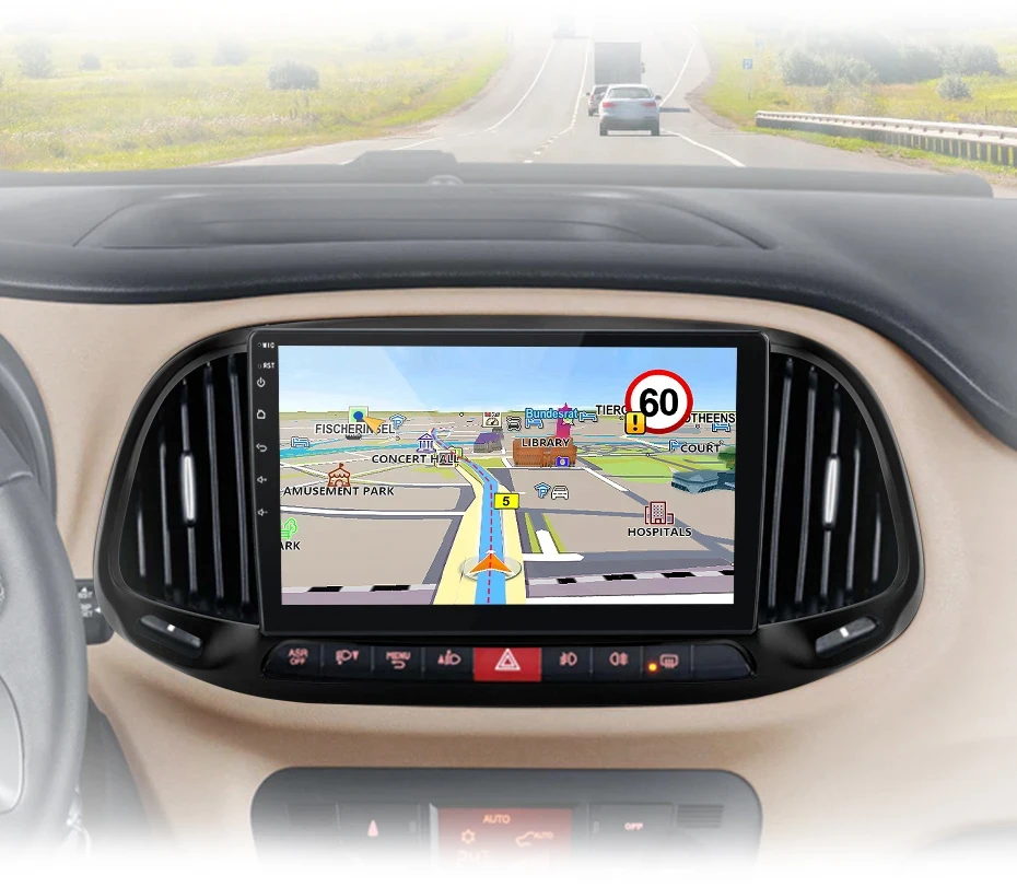 Junsun Kabelloses Carplay Android Auto Autoradio für Fiat Doblo 2015 - 2019 GPS Intelligente Systeme Stereo Multimedia Autoradio – Detail 18