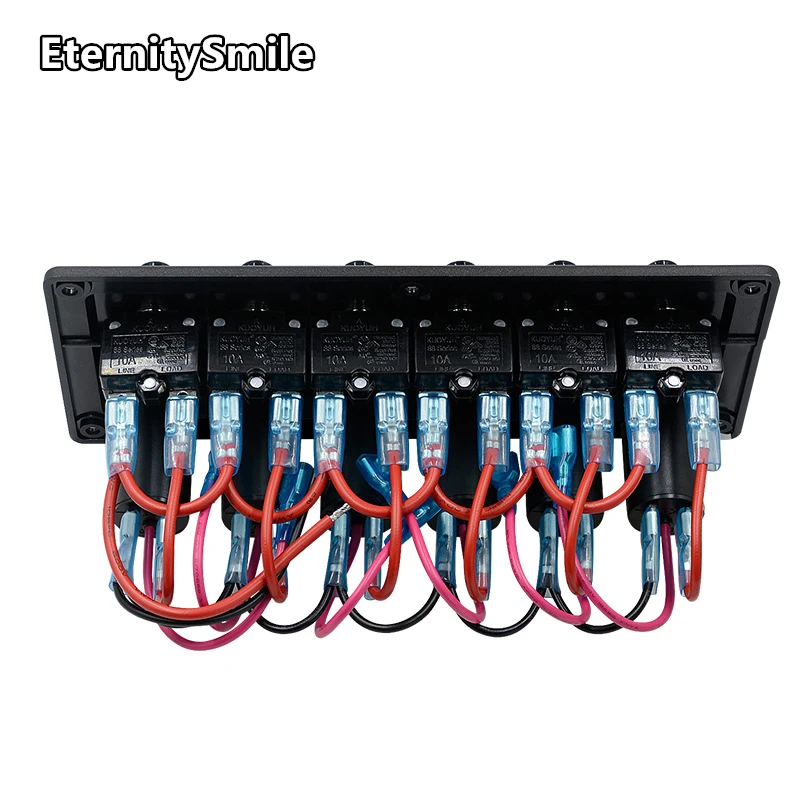 Auto Marine Boat Single Point Universal 6 Gang Led Touch Switch Panel Control System con circuito Breaker12-24V