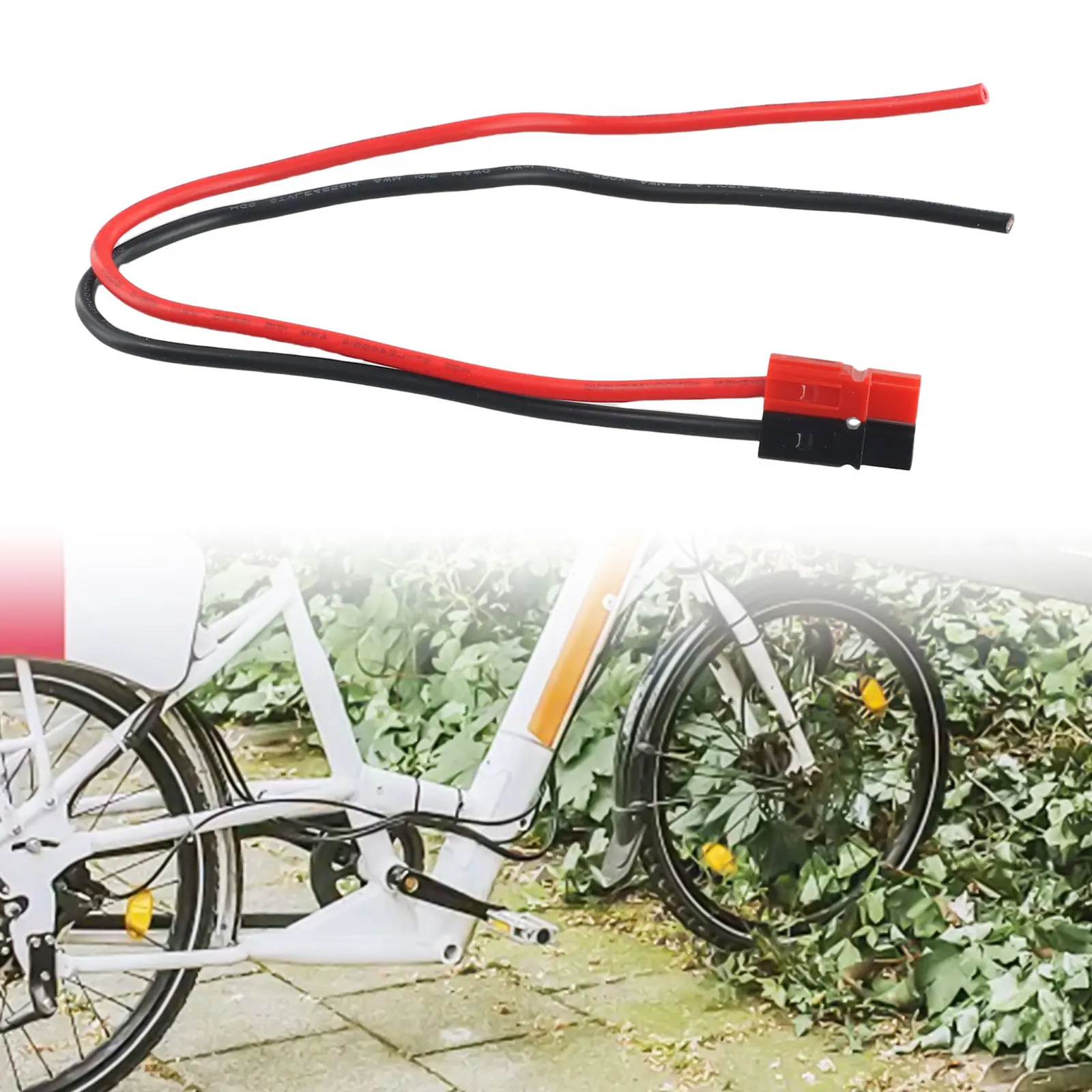 600V 30A Electric Bike Battery Harness Cable Made of 14 AWG Wire 30cm Length and Precision-Fit Connector for Reliable Connection