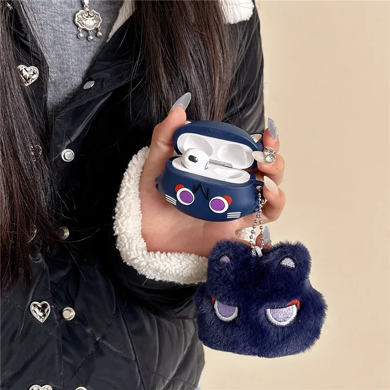 Wanderer Cat Genshin Impact funda para auriculares para AirPods 1 2 3 Pro Pro2 4 auriculares inalámbricos Bluetooth funda para auriculares