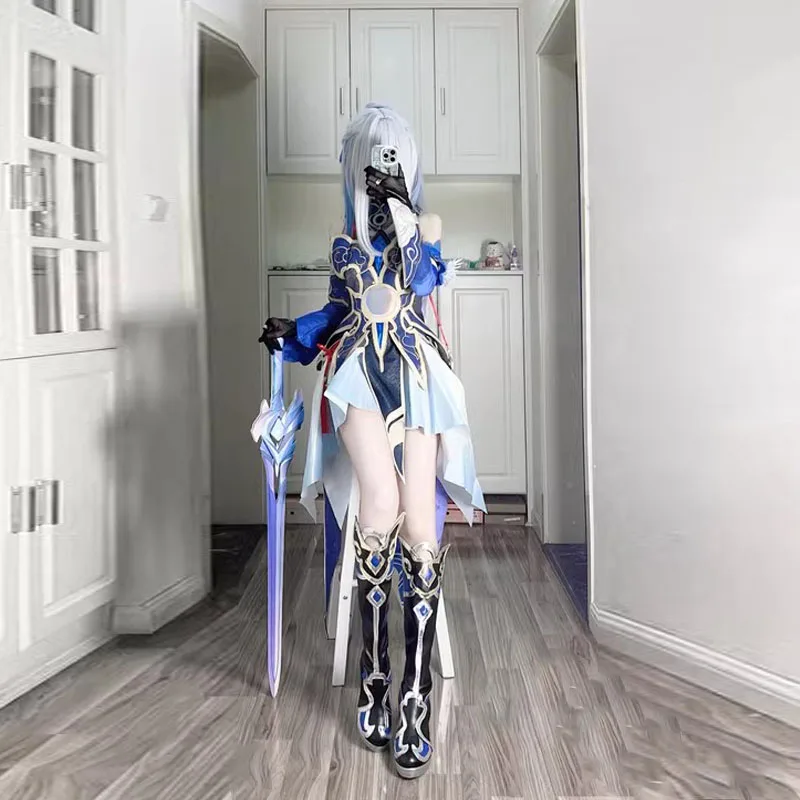 أحذية هونكاي ستار رايل جينغ ليو التأثيرية أحذية النساء والفتيات أزياء إكسسوار أنيمي لعب الأدوار دعائم حفلات الهالوين