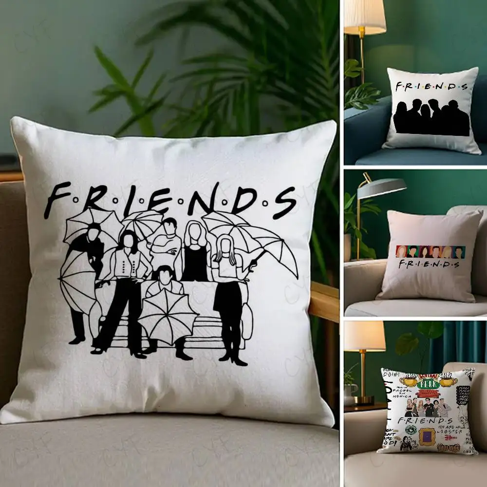 Classic F-Friends TV Show Pillow Case Custom Printed Brushed Fleece Pillow, Baby Skin-Touch, Eco-Friendly Dye-Sublimation Cushio