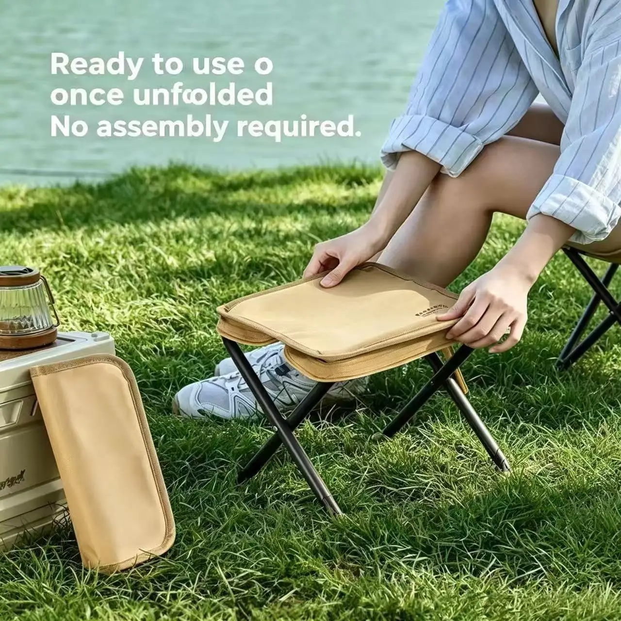 Magza Portable Folding Stool Ultra Light Pen Stool for Outdoor Camping Lightweight Chair for Fishing Subway And Train Travel view 5