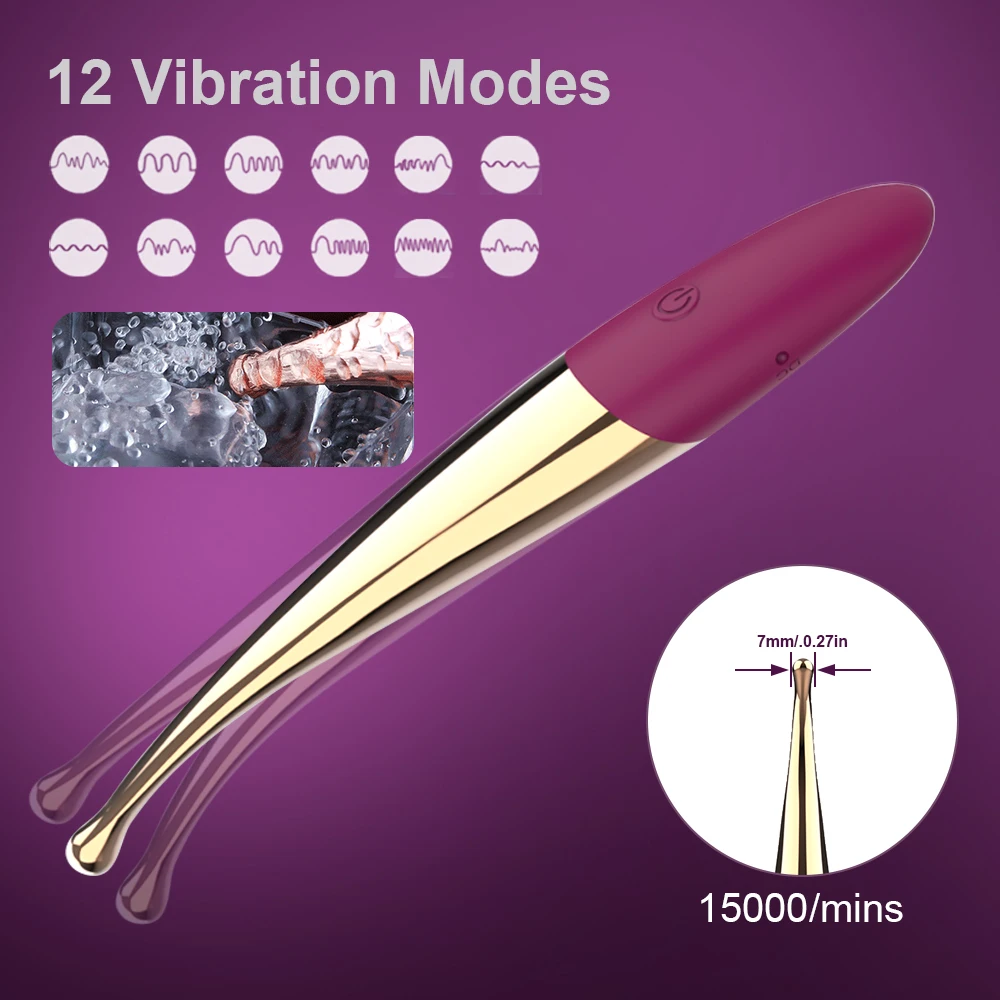 Silicone G-spot Vibrator Mini Vibrator With 12 Speed Anal Sexy Toys Massager Sex Adult Toys For Women Clitoris Vibrators