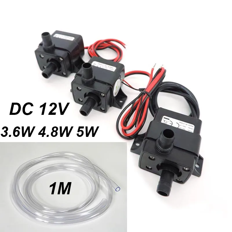 Mini DC12V 240L/H Brushless Motor Submersible Water Pump Home Fountain Aquarium Waterproof 8mm 10mm Hose Power Brushless