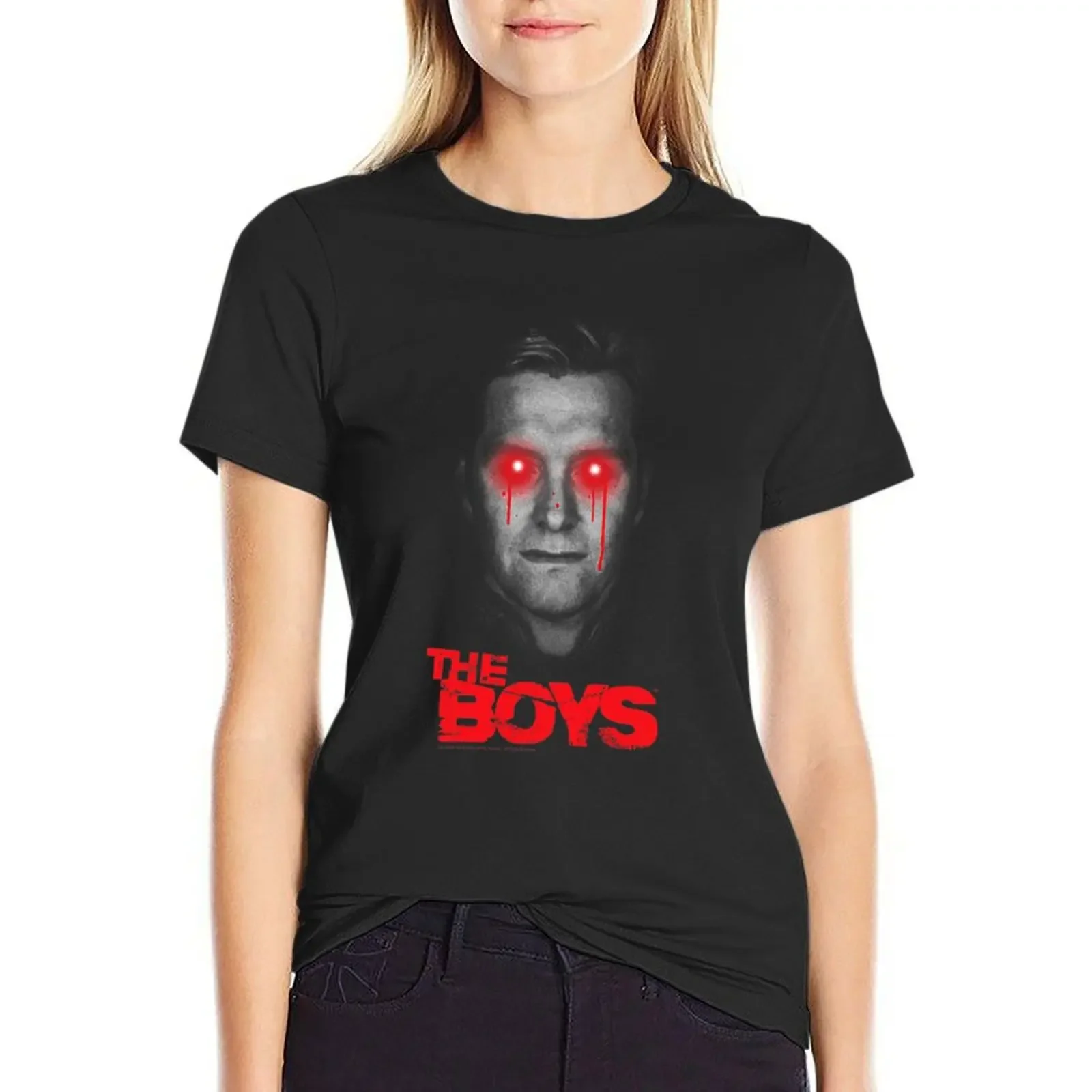 

Les yeux dégoulinants de Homelander des garon T-Shirt blanks sports fans sweat white t-shirts for Women