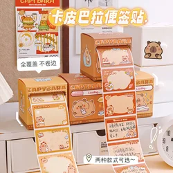 Kawaii Stationery Supplies Notepad Cute Capybara Sticky Notes Stationary Office Accessories Diary Decoration Memo Pad Cute Thing