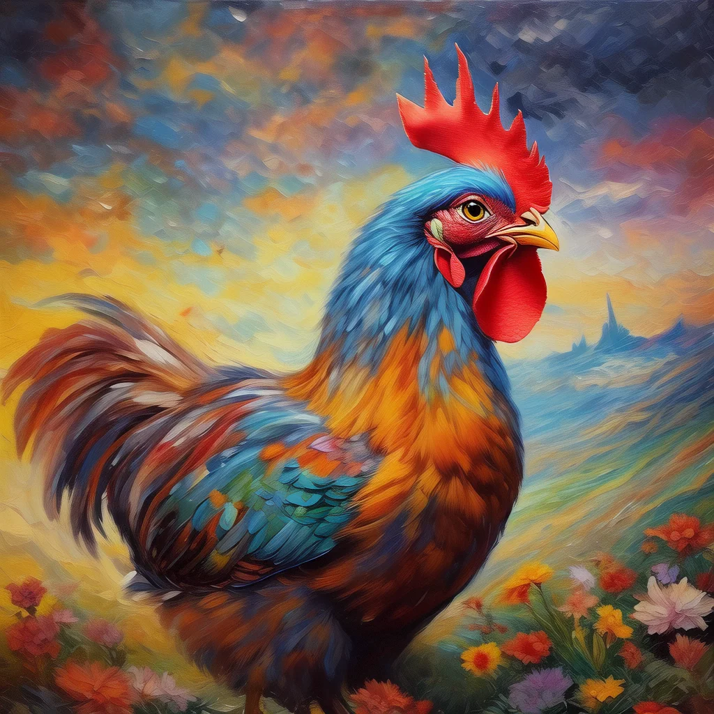 

698569 Abstract animal themed digital painting