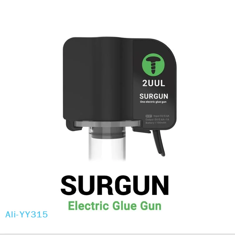 

【Y】2UUL Electric Glue Gun With GL02 30ml Buffer Glue Auto Pressure Relief Anti Overflow Precise Control Palm Phone PCB Repair