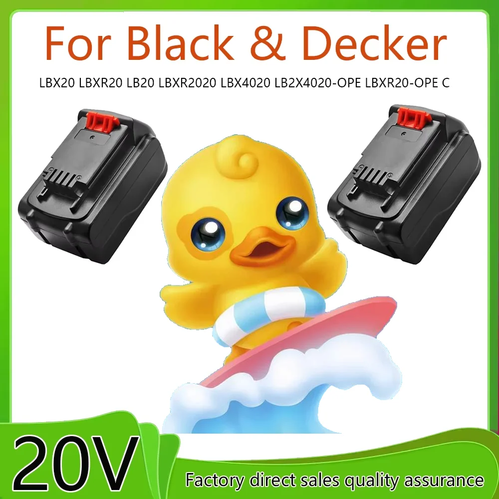 

Литиевая батарея 6Ач 8Ач 10Ач 18В/20В для Black & Decker LBX20 LBXR20 LB20 LBXR2020 LBX4020 LB2X4020-OPE LBXR20-OPE C