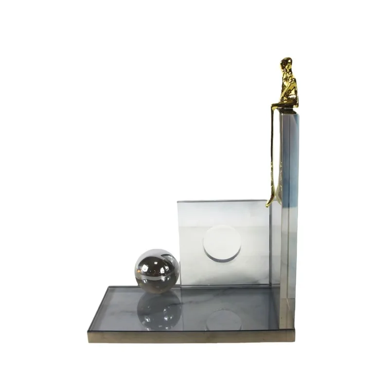 

Light luxury modern creative crystal decorative art ornaments, model house villa abstraction, high-end soft decoration home