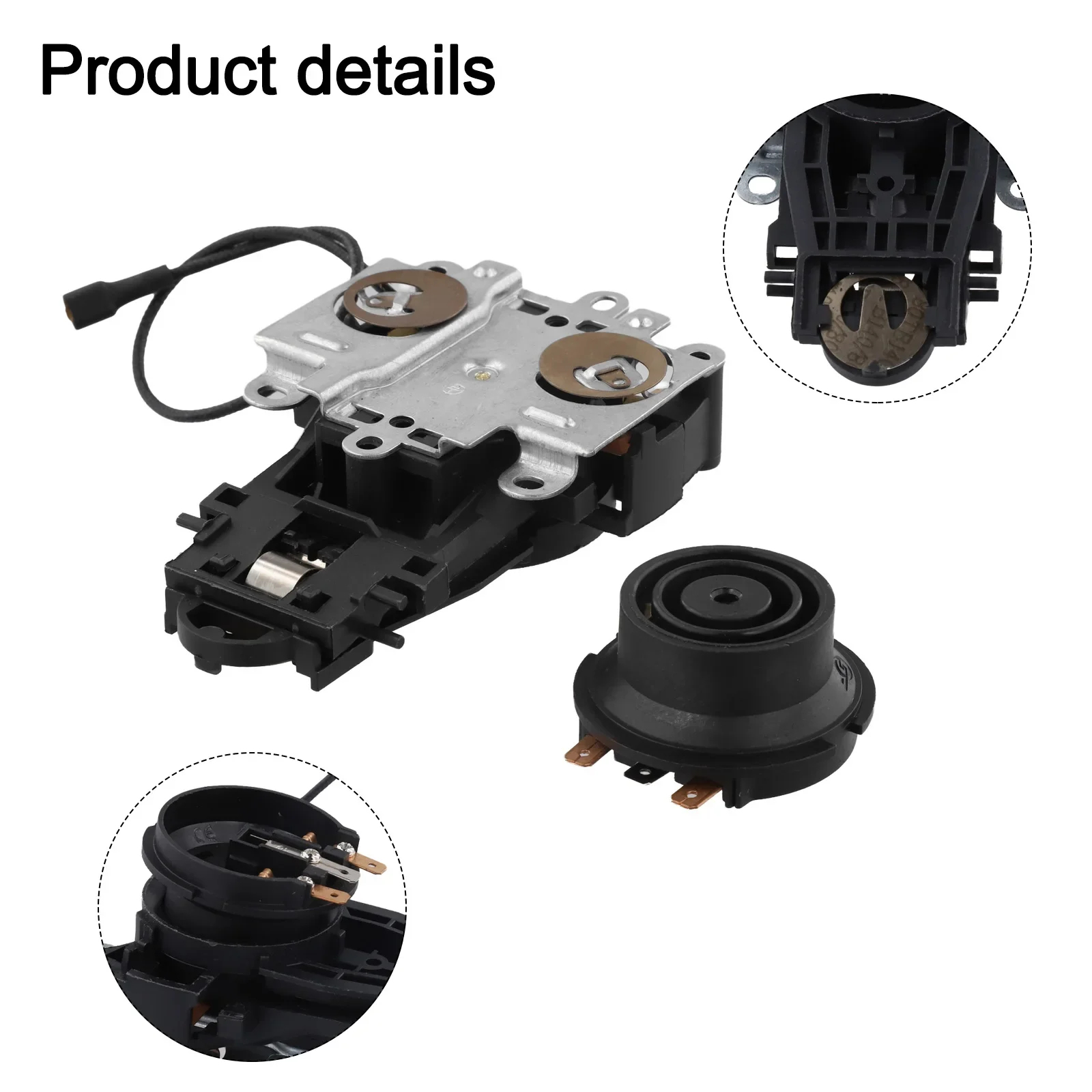 Thermostat Temperature Control Switch for 13A Electric Kettle Base with Integrated Wire Coupler and Safety Shutdown