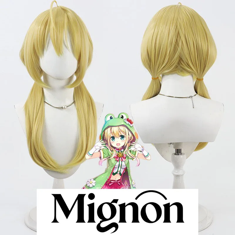 

Миньон Виртуальный Vtuber Нишикава Лаки косплей парик имитация кожи головы цельный двойной хвост