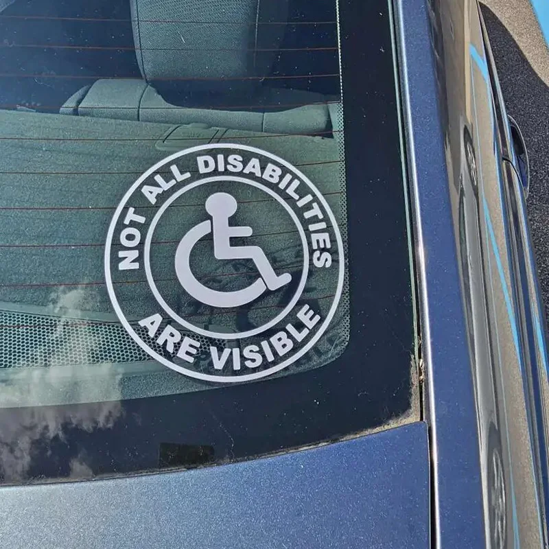 “Not All Disabilities Are Visible ”stickers，For Cars, Trucks, Walls, Laptops, Windows, Motorcycles, Bumpers Or Crafts