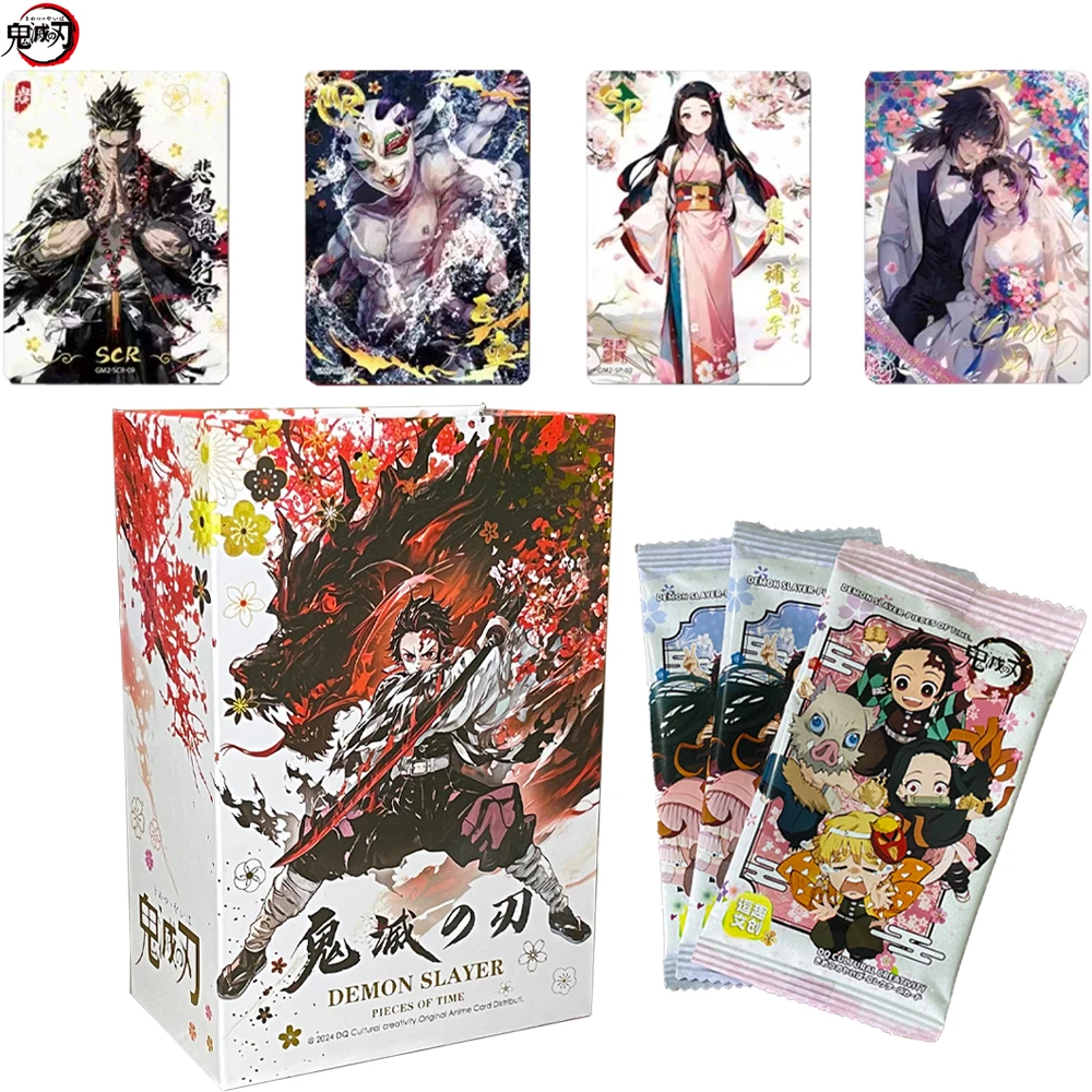 Commercio all'ingrosso New Demon Slayer Collection Card Nezuko Tanjirou Kimetsu No Japanese Anime Booster Box CCG TCG compleanno Hobby regalo