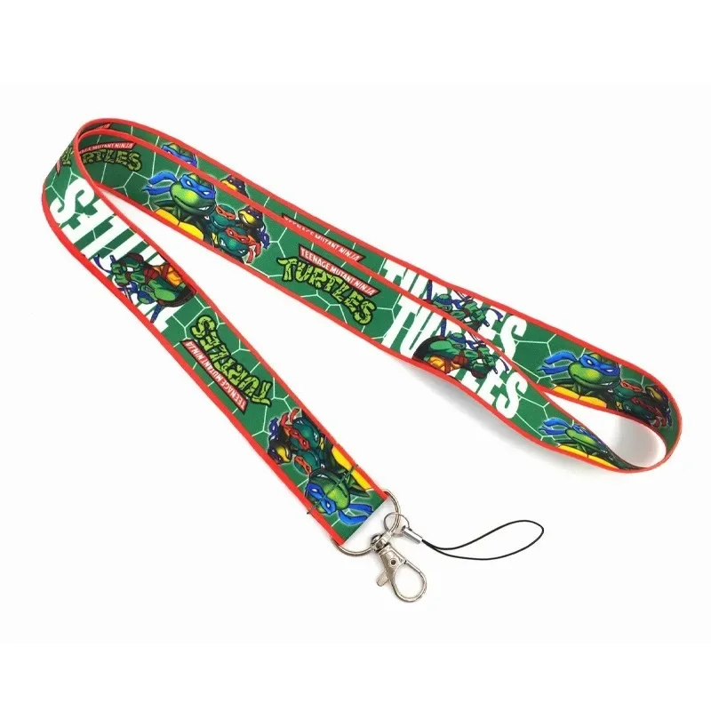 TMNT-Porte-cartes Teenage Mutant Ninja Turtles, Anime ID Holder, Lanyard Cartoon Bus Case, Neck Cover Keychain Gifts