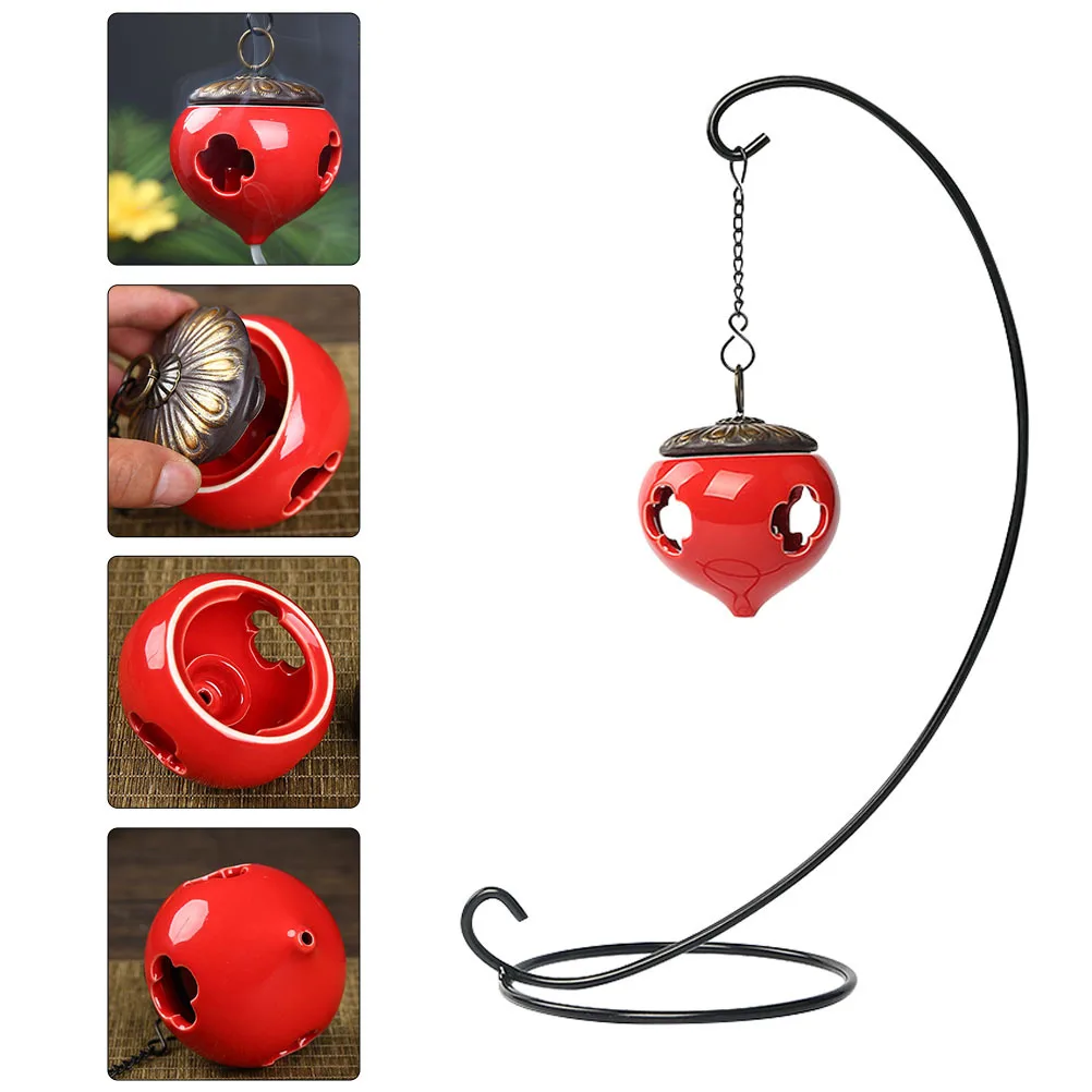 

1Pcs Backflow Incense Burner Iron Art Hanging Censer Home Decor Creative Censer for Meditation Yoga Study Room Relaxation