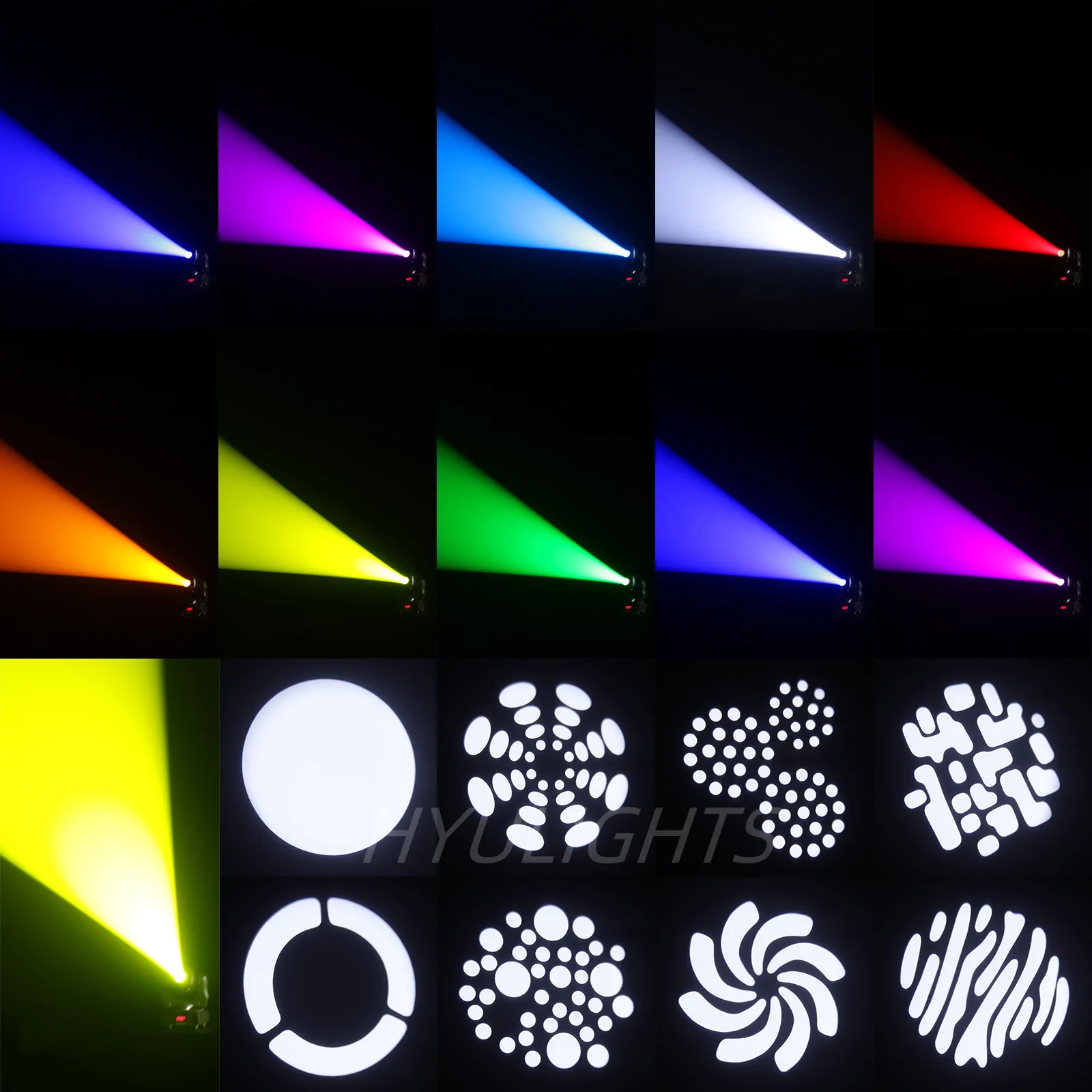 Imagem -04 - Mini Led Moving Head Light Color Wheel Beam Wash Super Bright dj Spot Efeitos de Palco Gobo 75w