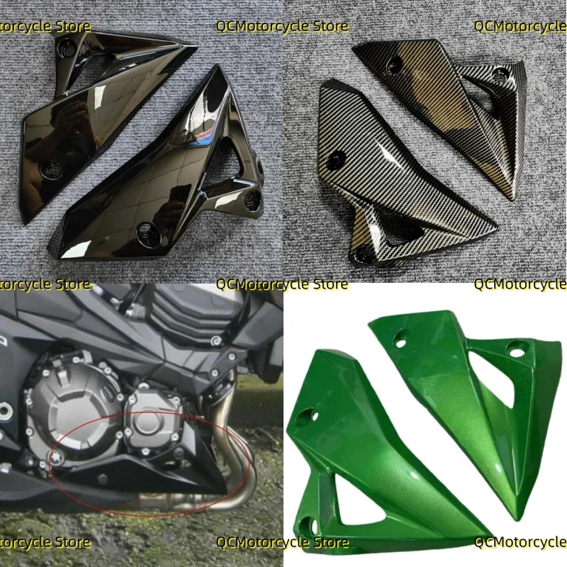 

Боковая защита для выхлопных газов мотоцикла Нижняя часть масляная накладка на живот обтекатель для Kawasaki Z800 Z 800 2013-2017