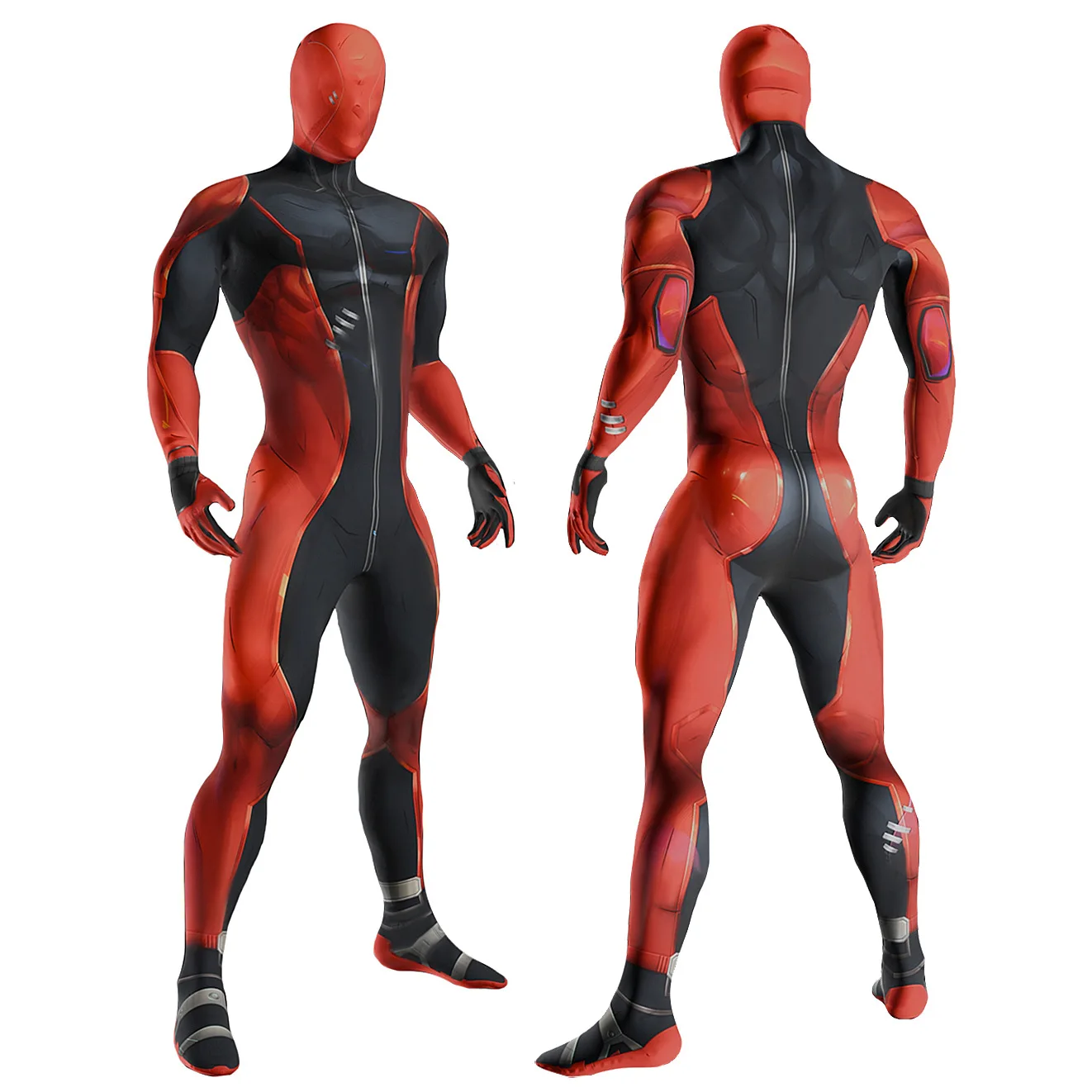 

Rivals Deadpool Red Black Cosplay Costumes Movie Character Halloween Masquerade Performance Clothing for Adult Kids