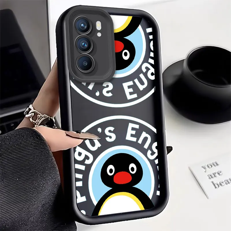 Cartoon Pingu Robby Lovely Soft Silicone Case for Samsung Galaxy S24 Ultra S23 FE S22 S21 Plus FE A54 A34 A14 A73 A53 A33 Cover