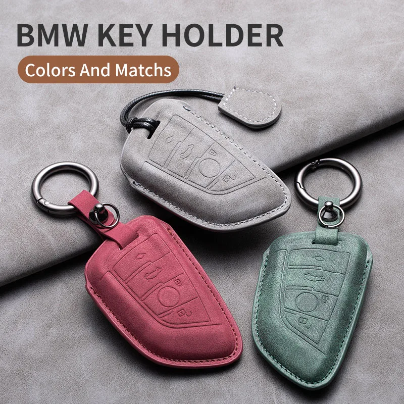 

Leather Car Remote Key Case Cover Protection Shell Keychain For Audi A3 A4 B9 A6 A7 4K A8 E-tron Q5 Q8 C8 D5 SQ8 Car Key Bag