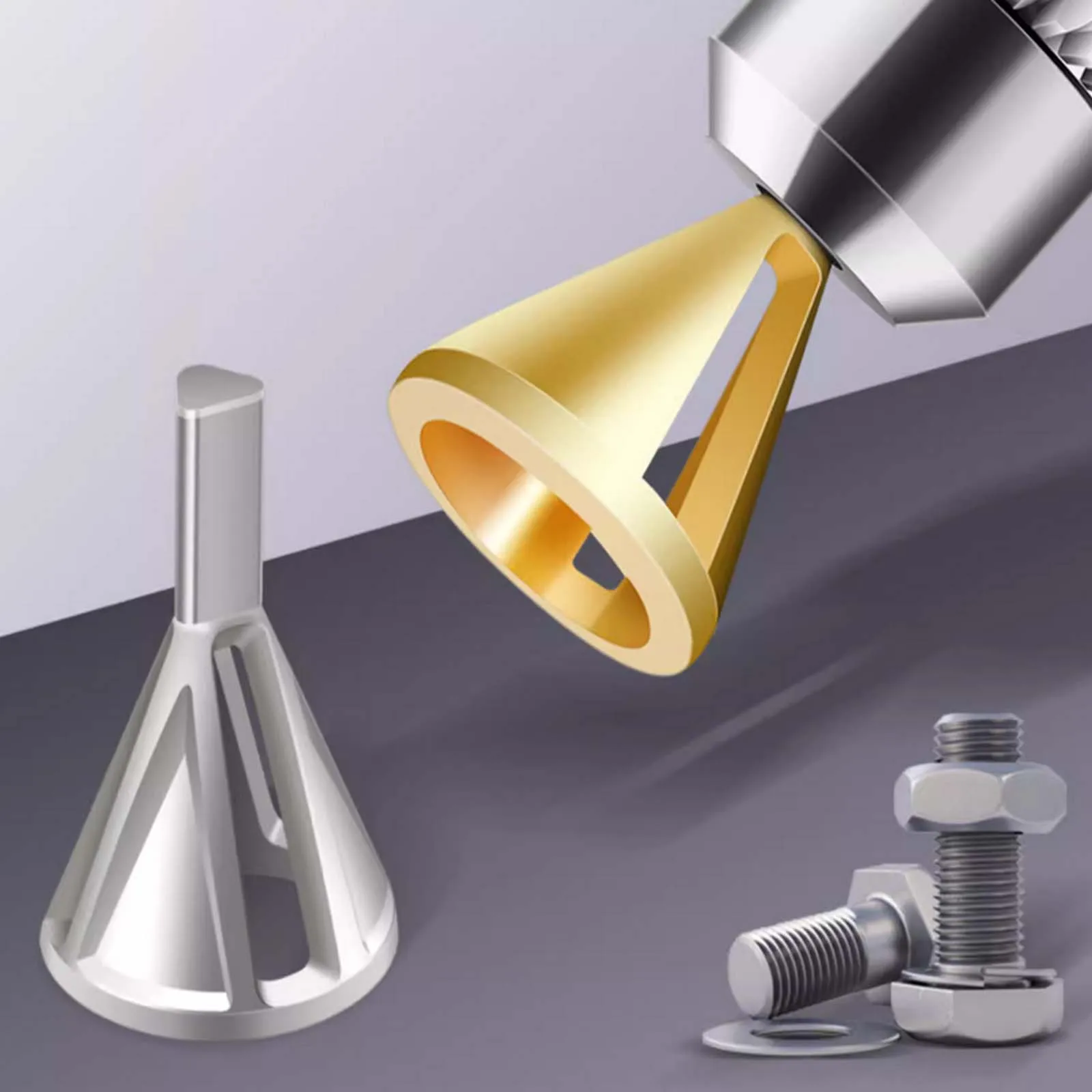 

High Speed Steel External Deburring Chamfering Round Knife Electric Chamfer Scraper Reamer Trimming Electric Drill Accessories