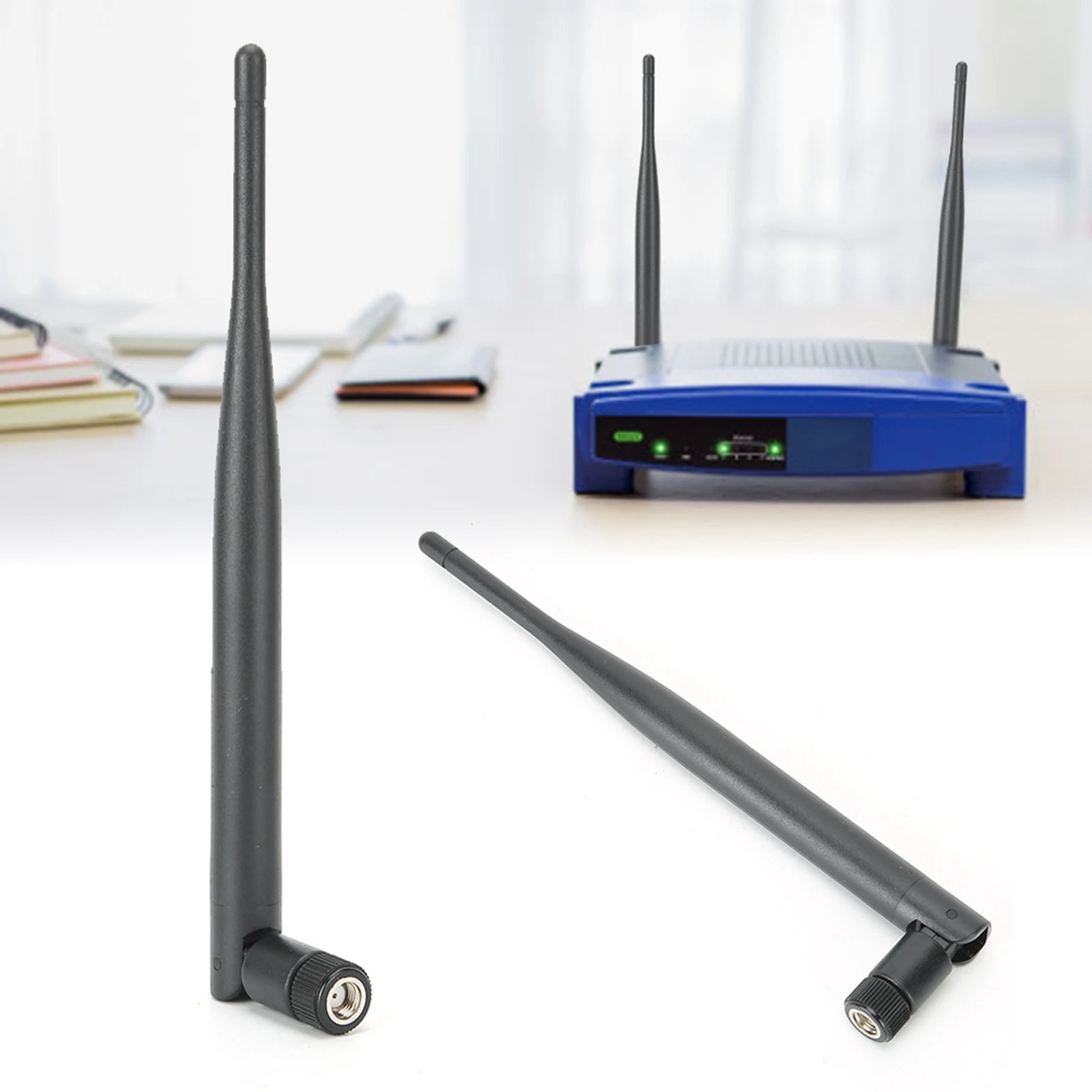 

2PCS Router Antenna WiFi System 6dB High Gain 2.4/5.8GHz Dual Band SMA Female Antenna SMA Antenna Router Antenna